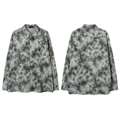 Camisa Suelta Tie-Dye Tinta para Hombre - Estilo Fresco y Moderno - Image 21