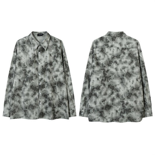 Camisa Suelta Tie-Dye Tinta para Hombre - Estilo Fresco y Moderno - Image 21