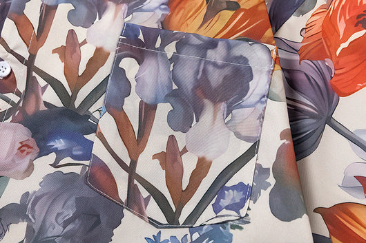 Camisa Estampada para Hombre con Diseño Floral Artístico - Image 29