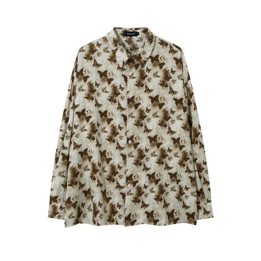 Camisa Suelta Estampado Floral Completo para Hombre - Image 30