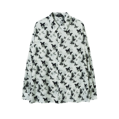 Camisa Suelta Estampado Floral Completo para Hombre - Image 36