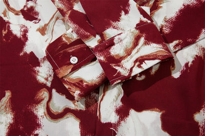 Camisa Suelta Tie-dye Personalizada con Tinta para Hombre - Image 27