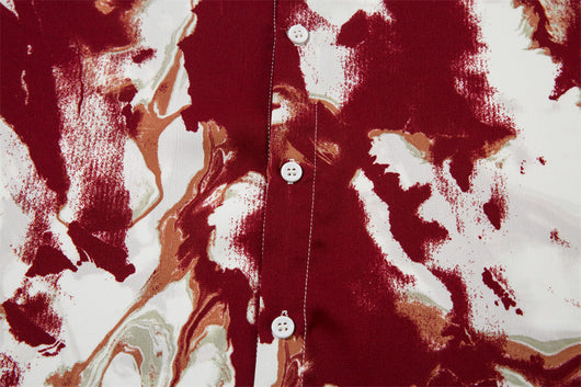 Camisa Suelta Tie-dye Personalizada con Tinta para Hombre - Image 37