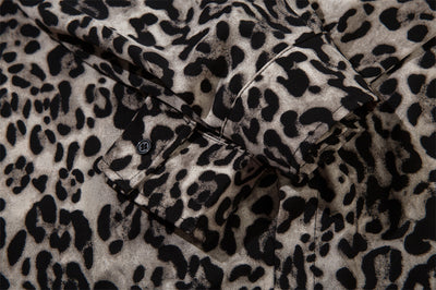 Camisa Vintage Estampado Leopardo Moda Americana para Hombre - Image 36