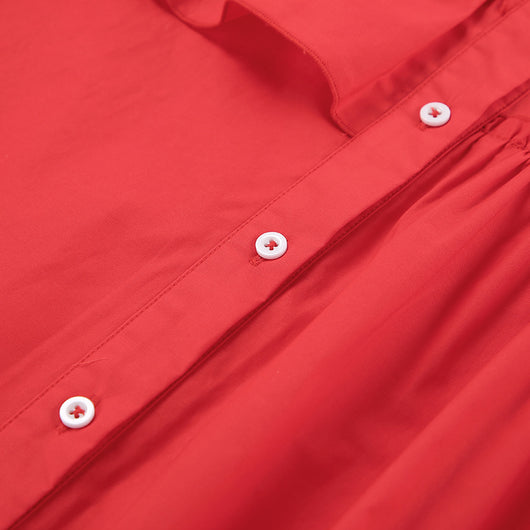 Camisa de Trabajo de Algodón Pesado con Encaje - Image 11
