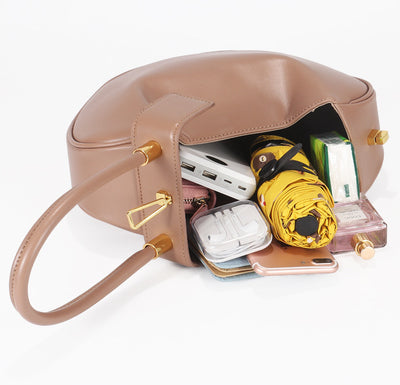 Bolso de Cuero Tipo Dumpling - Diseño Moderno y Versátil - Image 35