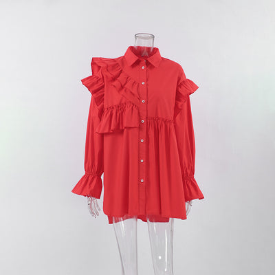 Camisa de Trabajo de Algodón Pesado con Encaje - Image 14