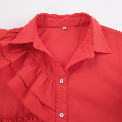 Camisa de Trabajo de Algodón Pesado con Encaje - Image 24