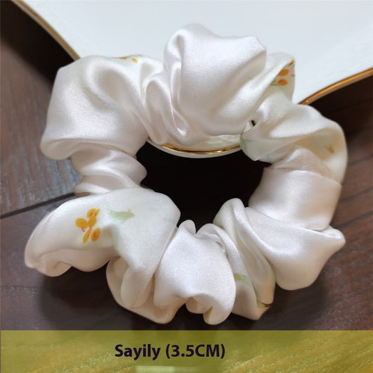 Argolla para Cabello de Seda Crepé Satinado Hecha a Mano - Image 59