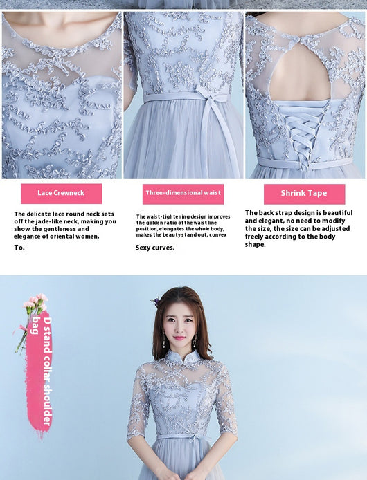 Vestido Largo Azul para Damas de Honor - Elegancia para Bodas y Eventos - Image 27