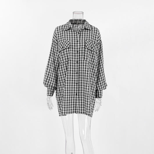 Camisa Larga Suelta Tipo Vestido para Mujer - Image 14