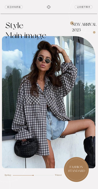 Camisa Larga Suelta Tipo Vestido para Mujer - Image 20