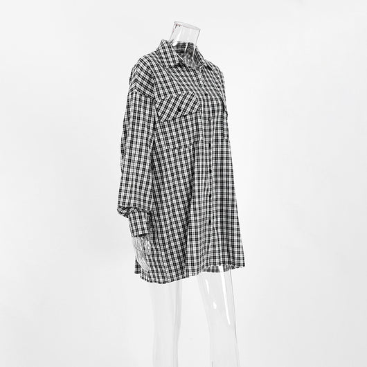 Camisa Larga Suelta Tipo Vestido para Mujer - Image 21
