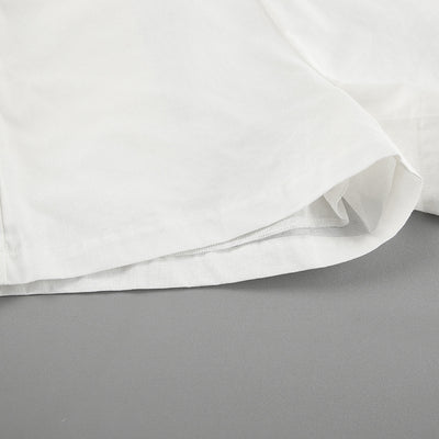 Conjunto de Blusa y Shorts de Algodón Blanco con Detalles en Contraste - Image 16
