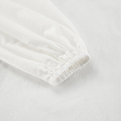 Conjunto de Blusa y Shorts de Algodón Blanco con Detalles en Contraste - Image 21