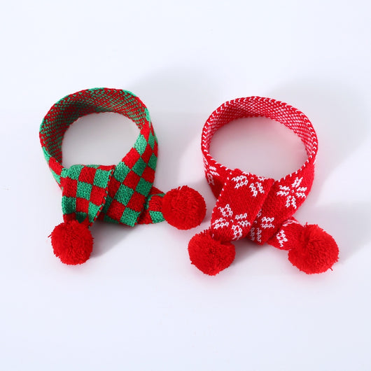 Bufanda y Gorro Navideño para Mascotas - Lana Tejida con Diseño Copo de Nieve y Papá Noel - Image 24