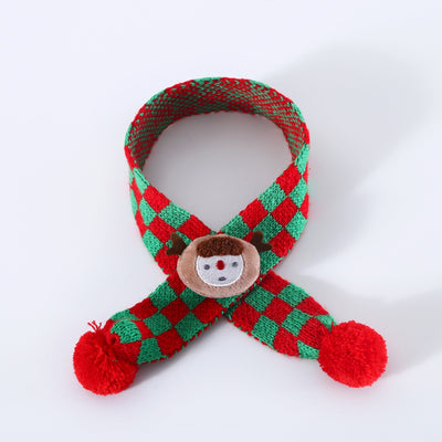 Bufanda y Gorro Navideño para Mascotas - Lana Tejida con Diseño Copo de Nieve y Papá Noel - Image 29