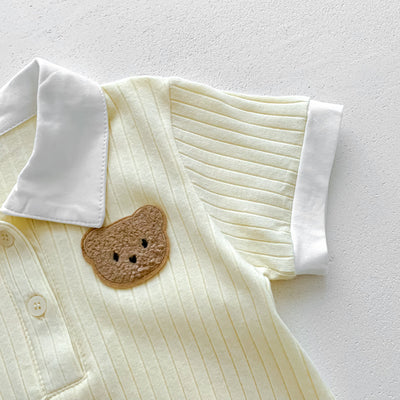 Mameluco Ligero de Verano para Bebé con Diseño de Osito - Image 38