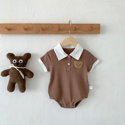 Mameluco Ligero de Verano para Bebé con Diseño de Osito - Image 47