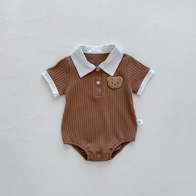 Mameluco Ligero de Verano para Bebé con Diseño de Osito - Image 56