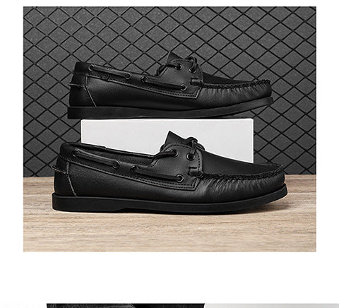 Zapatos Casuales de Cuero para Hombre Talla Grande - Image 24