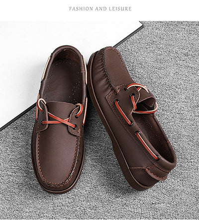 Zapatos Casuales de Cuero para Hombre Talla Grande - Image 25