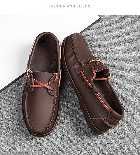 Zapatos Casuales de Cuero para Hombre Talla Grande - Image 25