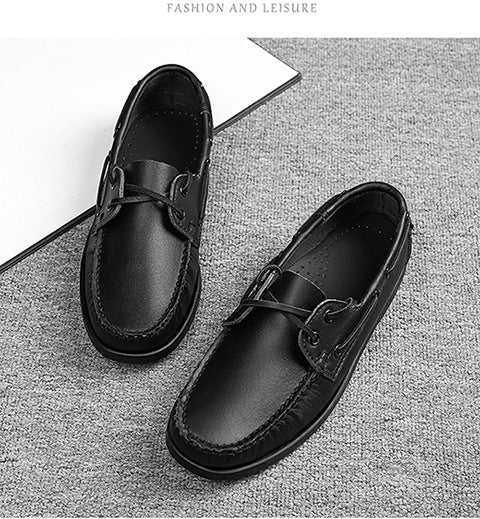 Zapatos Casuales de Cuero para Hombre Talla Grande - Image 26