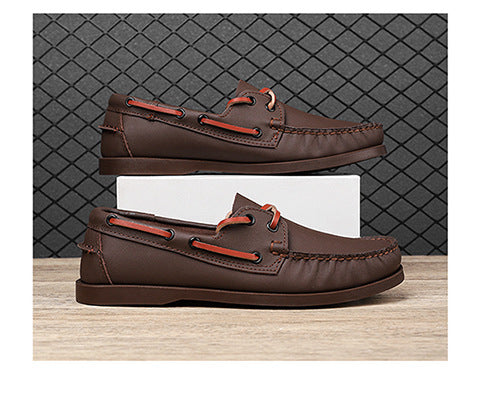 Zapatos Casuales de Cuero para Hombre Talla Grande - Image 27