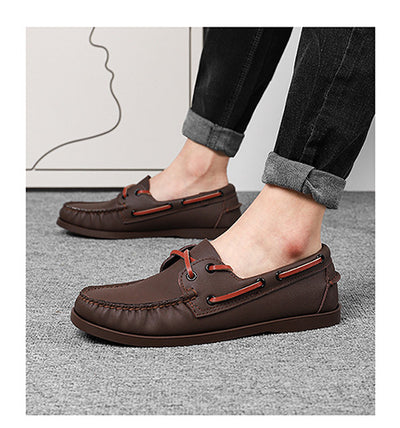 Zapatos Casuales de Cuero para Hombre Talla Grande - Image 29