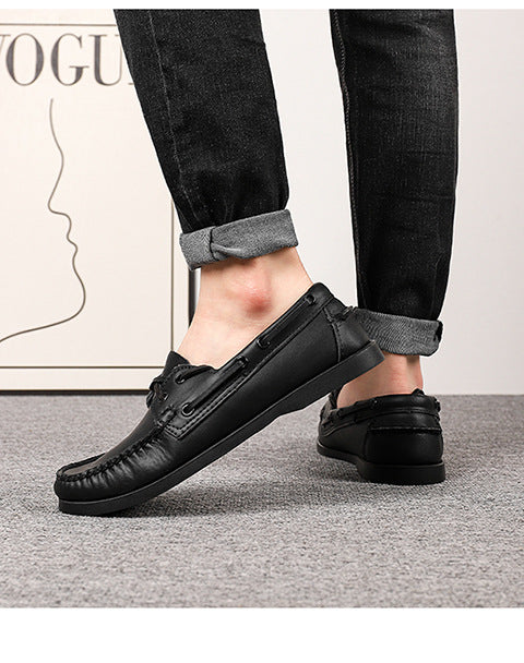 Zapatos Casuales de Cuero para Hombre Talla Grande - Image 31