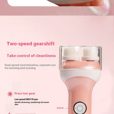 Cepillo Facial Eléctrico Doble Cabezal con Control de Velocidad - Image 16
