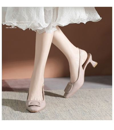 Tacones Altos Cerrados con Hebilla - Stiletto Elegante para Mujer - Image 61
