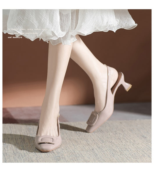 Tacones Altos Cerrados con Hebilla - Stiletto Elegante para Mujer - Image 61