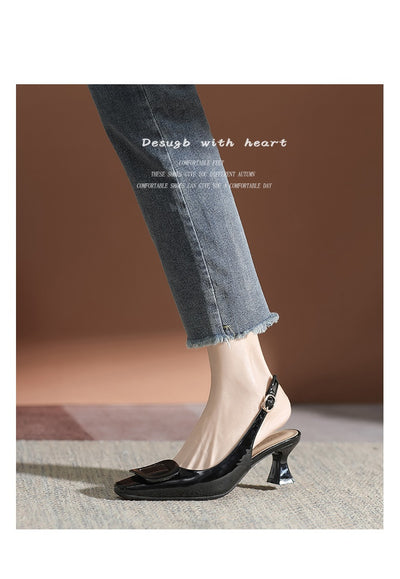 Tacones Altos Cerrados con Hebilla - Stiletto Elegante para Mujer - Image 65