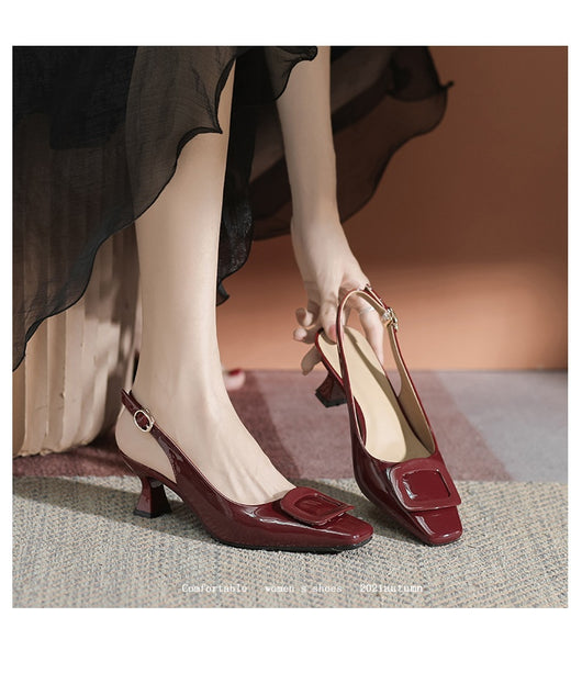 Tacones Altos Cerrados con Hebilla - Stiletto Elegante para Mujer - Image 67