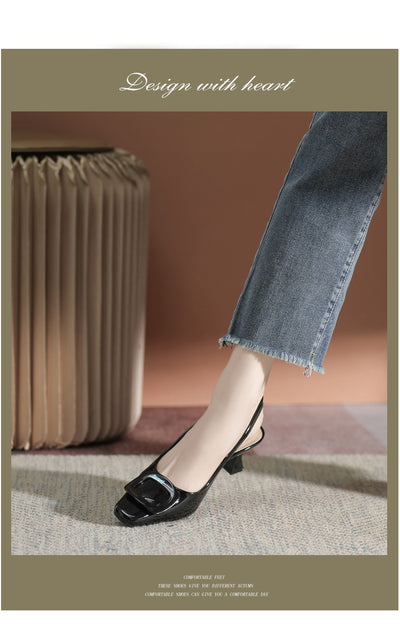 Tacones Altos Cerrados con Hebilla - Stiletto Elegante para Mujer - Image 68