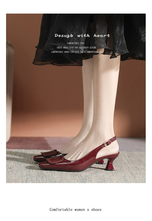 Tacones Altos Cerrados con Hebilla - Stiletto Elegante para Mujer - Image 72