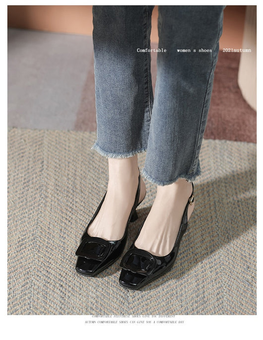 Tacones Altos Cerrados con Hebilla - Stiletto Elegante para Mujer - Image 78
