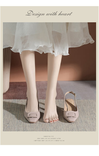 Tacones Altos Cerrados con Hebilla - Stiletto Elegante para Mujer - Image 81