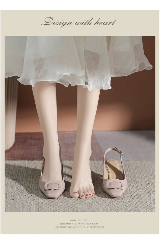 Tacones Altos Cerrados con Hebilla - Stiletto Elegante para Mujer - Image 81