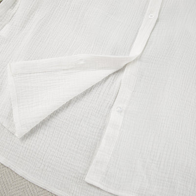 Conjunto de Dos Piezas: Blusa y Shorts de Algodón con Textura Arrugada - Image 11