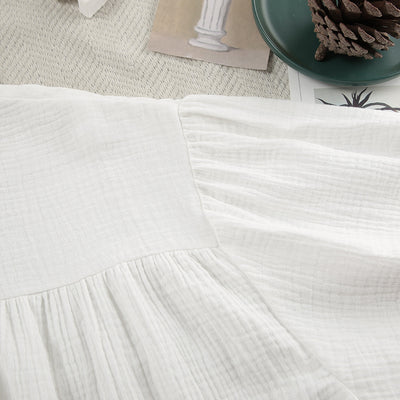 Conjunto de Dos Piezas: Blusa y Shorts de Algodón con Textura Arrugada - Image 12