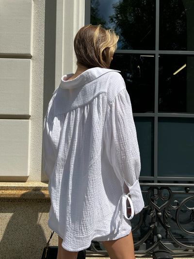 Conjunto de Dos Piezas: Blusa y Shorts de Algodón con Textura Arrugada - Image 17