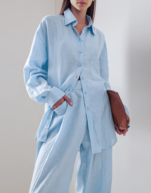 Conjunto Minimalista de Camisa y Pantalón de Manga Larga - Image 7