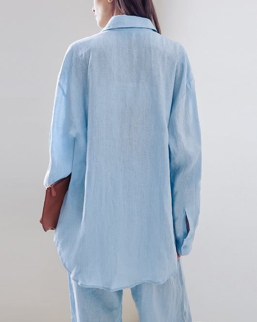 Conjunto Minimalista de Camisa y Pantalón de Manga Larga - Image 8