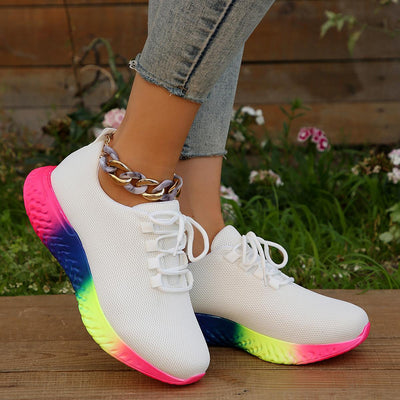 Zapatos de Tacón Arcoíris Talla Grande con Bajo Stretch - Image 13