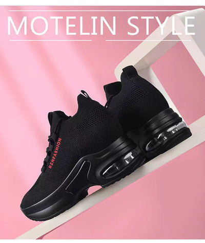 Zapatillas Deportivas con Plantilla Elevadora para Mujer - Malla Transpirable y Cojín de Aire - Image 12
