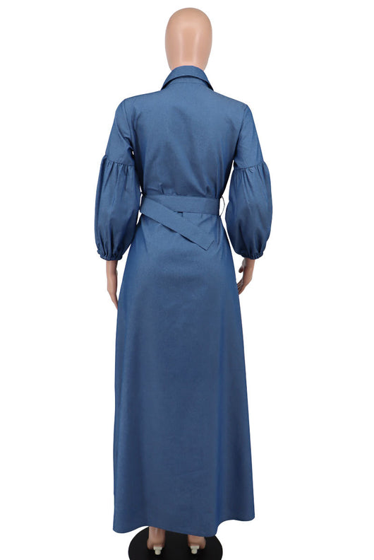 Camisa Denim Azul de Manga Larga para Mujer - Image 14