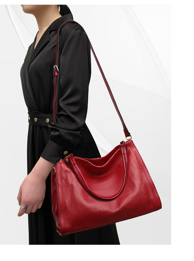 Bolso de Cuero Genuino para Mujer - Diseño Minimalista de Bandolera - Image 25
